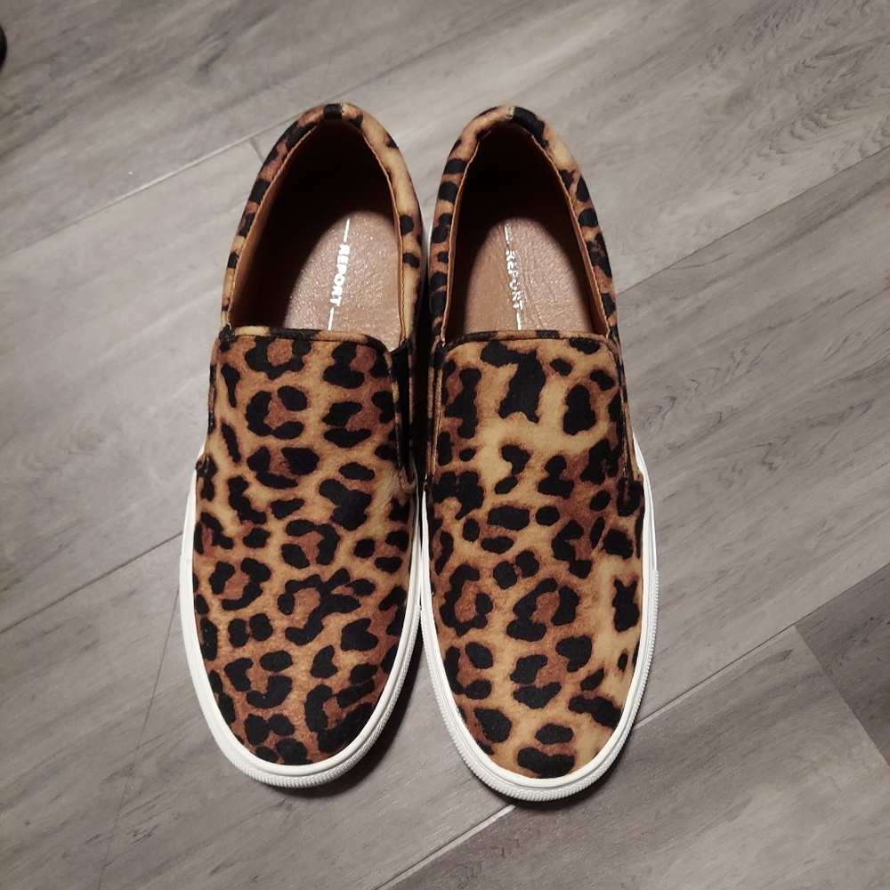 NWOT Cheetah Print Slip On Sneakers